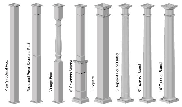 wood pergola support columns
